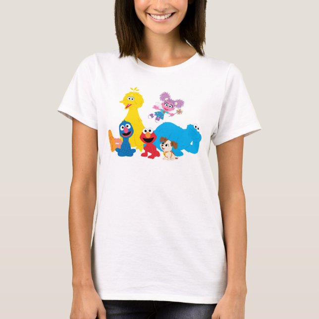 Sesame Street | Colourful Sesame Street Pals T-Shirt (Front)
