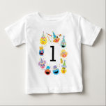 Sesame Street Confetti Birthday Baby T-Shirt<br><div class="desc">Dress your little one for the celebration with the Sesame Street Confetti Birthday Baby T-Shirt. Featuring Elmo, Cookie Monster, Big Bird, and Abby Cadabby surrounded by vibrant confetti accents, this cheerful and colourful design is perfect for a Sesame Street-themed birthday party. A fun way to make your baby part of...</div>