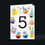 Sesame Street Confetti Happy 5th Birthday Card<br><div class="desc">Celebrate a special milestone with the Sesame Street Confetti Happy 5th Birthday Card. Featuring Elmo,  Cookie Monster,  Big Bird,  and Abby Cadabby surrounded by vibrant confetti accents,  this cheerful and colourful design is perfect for a Sesame Street-themed birthday celebration. Personalise it to make the day extra memorable.</div>