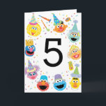 Sesame Street Confetti Happy 5th Birthday Card<br><div class="desc">Celebrate a special milestone with the Sesame Street Confetti Happy 5th Birthday Card. Featuring Elmo,  Cookie Monster,  Big Bird,  and Abby Cadabby surrounded by vibrant confetti accents,  this cheerful and colourful design is perfect for a Sesame Street-themed birthday celebration. Personalise it to make the day extra memorable.</div>