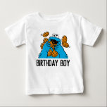 Sesame Street | Cookie Monster 1st Birthday Baby T Baby T-Shirt<br><div class="desc">Celebrate your child's 1st Birthday with this sweet Cookie Monster "Birthday Boy" Birthday shirt.</div>