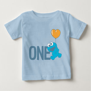 Sesame Street Cookie Monster 1st Birthday Baby T-Shirt