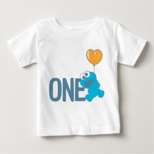 Sesame Street   Cookie Monster 1st Birthday Baby T-Shirt