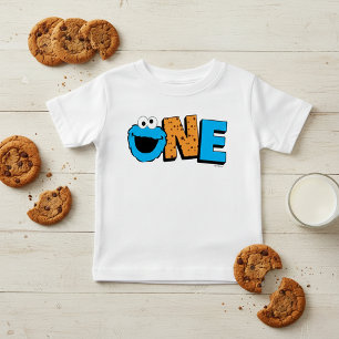 Sesame Street   Cookie Monster 1st Birthday Baby T-Shirt