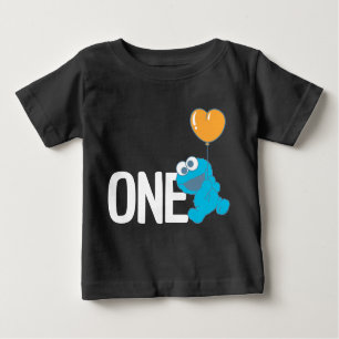Sesame Street   Cookie Monster 1st Birthday Baby T-Shirt