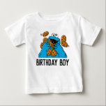 Sesame Street | Cookie Monster 1st Birthday Baby T T-Shirt<br><div class="desc">Celebrate your child's 1st Birthday with this sweet Cookie Monster "Birthday Boy" Birthday shirt.</div>