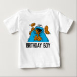 Sesame Street | Cookie Monster 1st Birthday Baby T T-Shirt<br><div class="desc">Celebrate your child's 1st Birthday with this sweet Cookie Monster "Birthday Boy" Birthday shirt.</div>