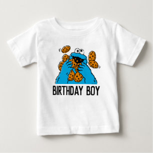 Sesame Street Cookie Monster 1st Birthday Baby T T-Shirt