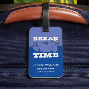 Sesame Street Cookie Monster Add Your Info Luggage Tag
