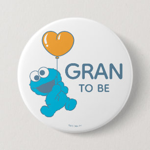 Sesame Street   Cookie Monster Baby Shower Grandma 7.5 Cm Round Badge