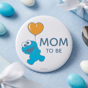 Sesame Street Cookie Monster Baby Shower Mum 7.5 Cm Round Badge