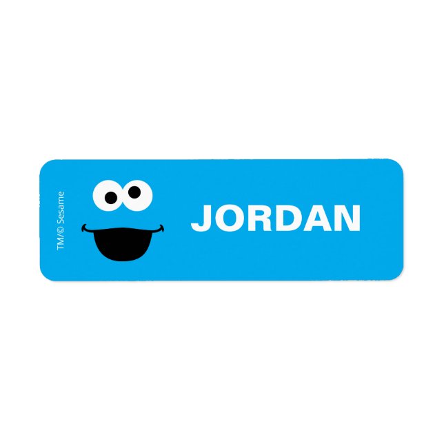 Sesame Street Cookie Monster Back to School Labels (Front)