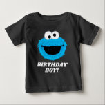 Sesame Street | Cookie Monster - Birthday Boy Baby T-Shirt<br><div class="desc">Celebrate your child's Birthday with this cute "Birthday Boy" shirt featuring Cookie Monster! Personalise by adding your custom text!</div>
