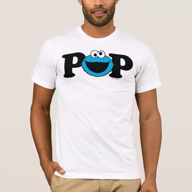 Sesame Street Cookie Monster - Birthday Pop T-Shirt (Front)