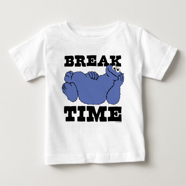 Sesame Street | Cookie Monster Break Time Baby T-Shirt (Front)