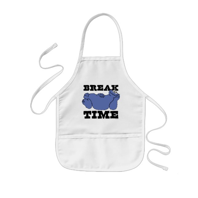 Sesame Street | Cookie Monster Break Time Kids Apron (Front)