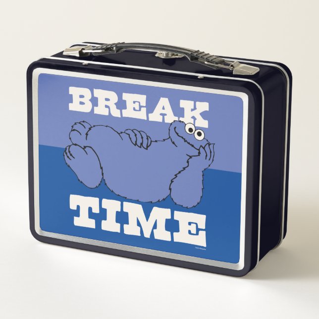 Sesame Street | Cookie Monster Break Time Metal Lunch Box (Back)