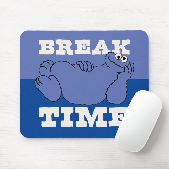 Sesame Street | Cookie Monster Break Time Mouse Pad (With Mouse)