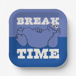 Sesame Street Cookie Monster Break Time Paper Plate