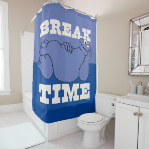 Sesame Street   Cookie Monster Break Time Shower Curtain