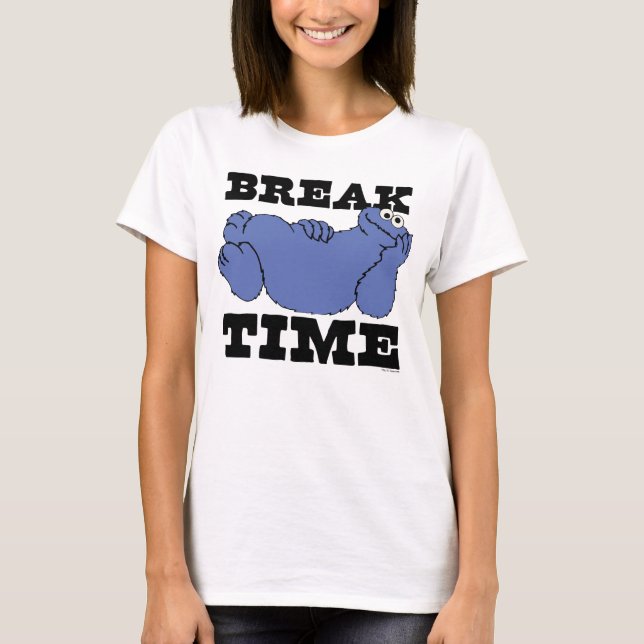 Sesame Street | Cookie Monster Break Time T-Shirt (Front)