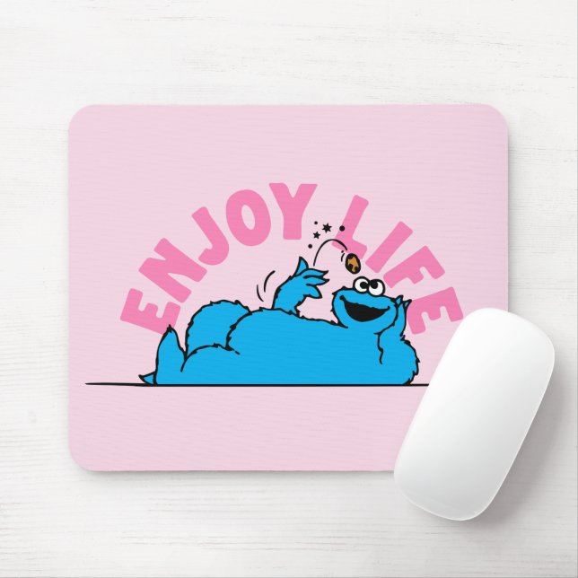 Sesame Street | Cookie Monster Enjoy Life Mouse Pad (With Mouse)
