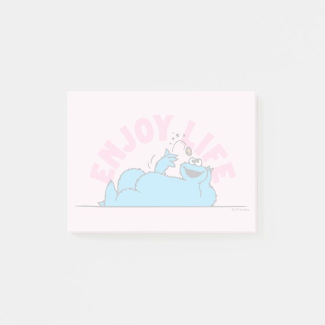 Sesame Street | Cookie Monster Enjoy Life Post-it Notes (Front)