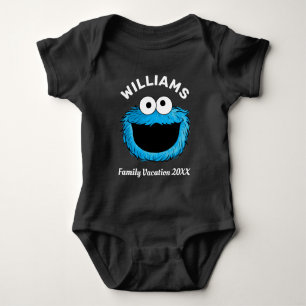 Sesame Street   Cookie Monster Family Vacation Baby Bodysuit