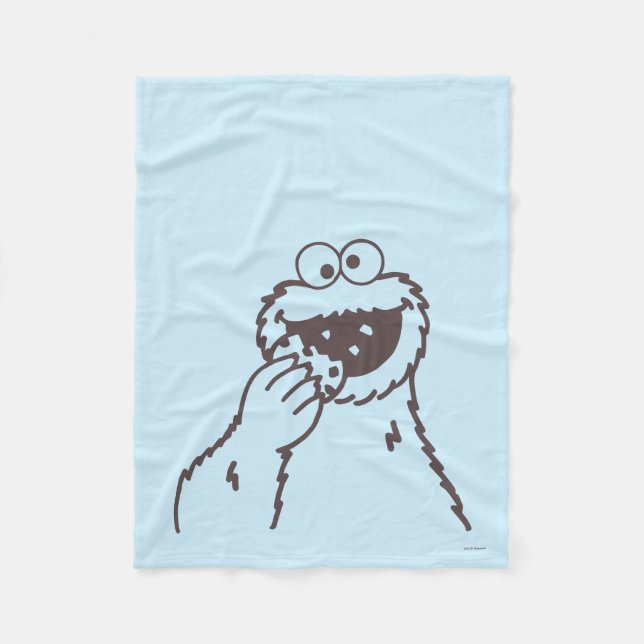 Sesame Street | Cookie Monster Fleece Blanket (Front)
