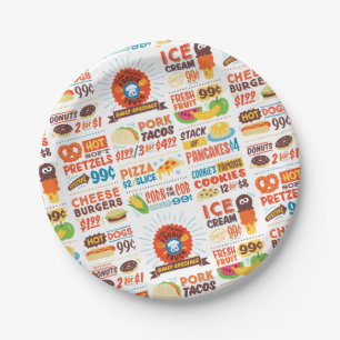 Sesame Street Cookie Monster Foodie Truck Paper Plate