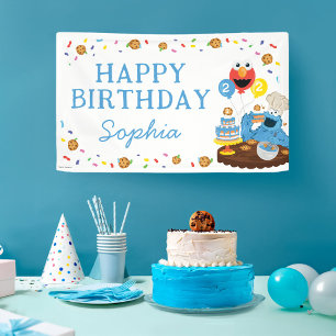 Sesame Street   Cookie Monster Happy Birthday Banner
