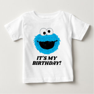 Sesame Street   Cookie Monster - It's My Birthday Baby T-Shirt