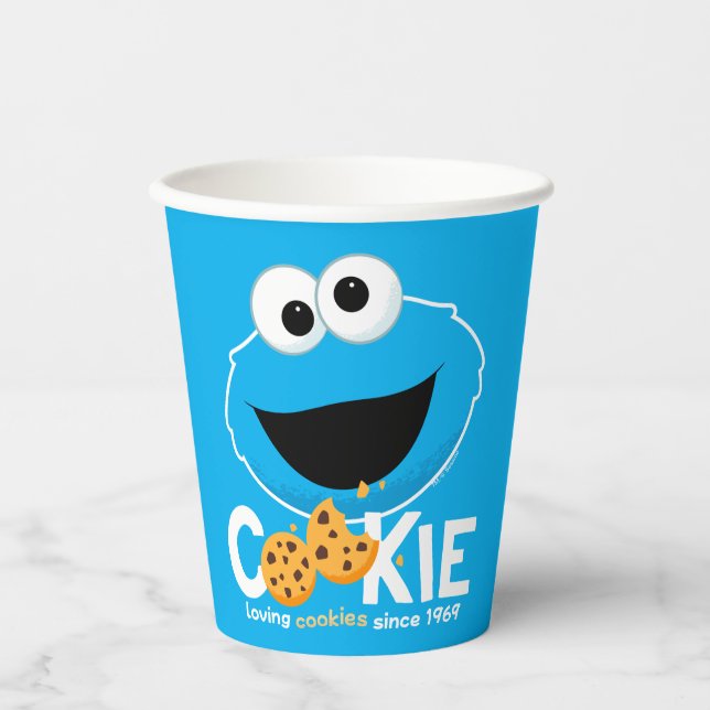 Sesame Street | Cookie Monster Loving Cookies Paper Cups (Front)