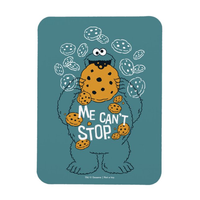Sesame Street | Cookie Monster - Me Can't Stop Magnet (Vertical)