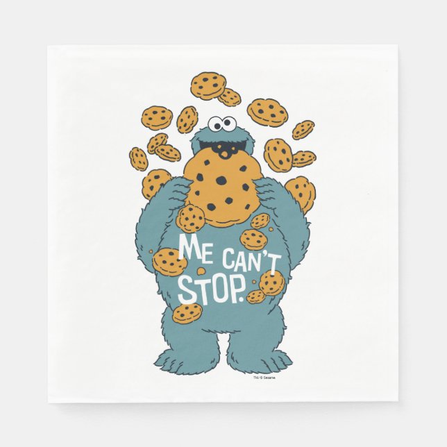 Sesame Street | Cookie Monster - Me Can't Stop Napkin (Front)