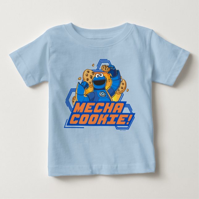 Sesame Street | Cookie Monster Mecha Cookie! Baby T-Shirt (Front)