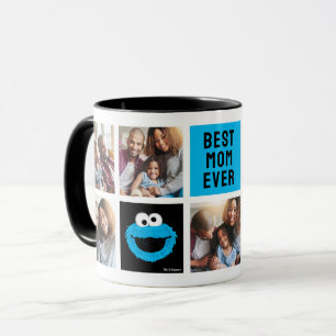 Sesame Street Cookie Monster   Mom Photo Collage Mug