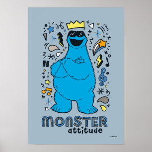 Sesame Street   Cookie Monster - Monster Attitude Poster