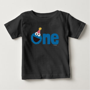 Sesame Street Cookie Monster One First Birthday Baby T-Shirt