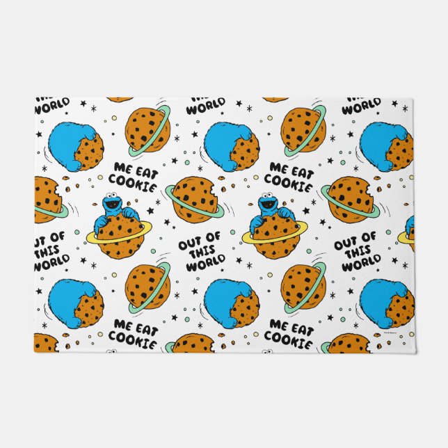 Sesame Street | Cookie Monster Out of This World Doormat (Front)