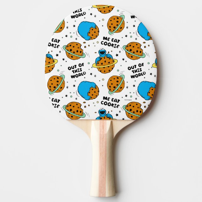 Sesame Street | Cookie Monster Out of This World Ping Pong Paddle (Front)
