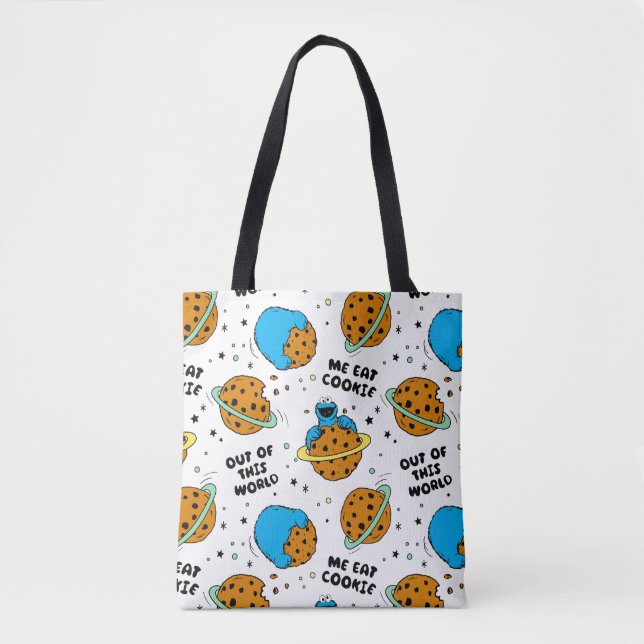 Sesame Street | Cookie Monster Out of This World Tote Bag (Front)
