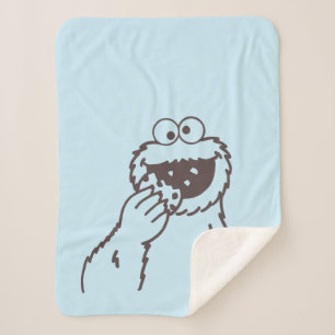 Sesame Street   Cookie Monster Sherpa Blanket