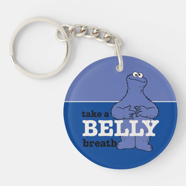 Sesame Street | Cookie Monster Take A Breath Key Ring (Front)