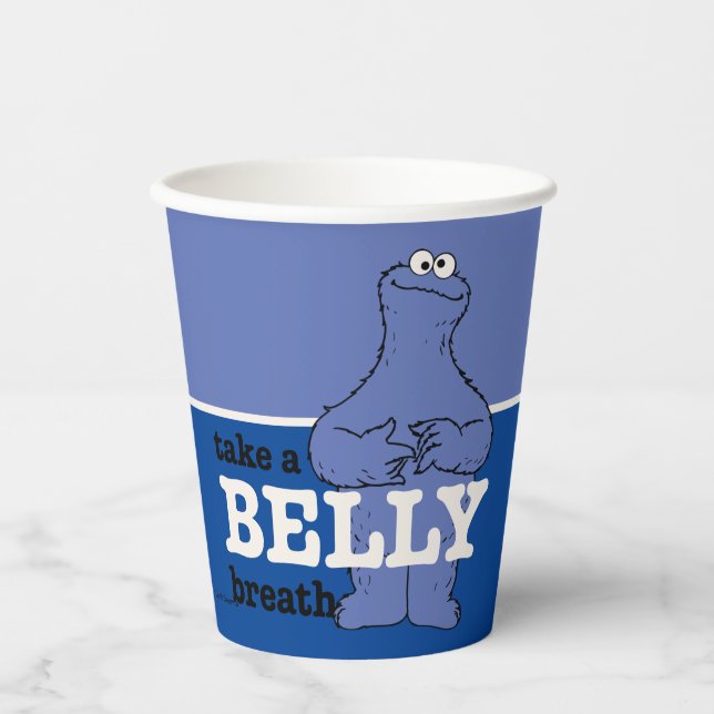 Sesame Street | Cookie Monster Take A Breath Paper Cups (Front)