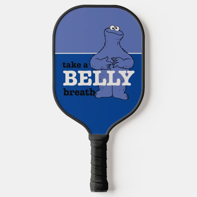 Sesame Street | Cookie Monster Take A Breath Pickleball Paddle (Front)