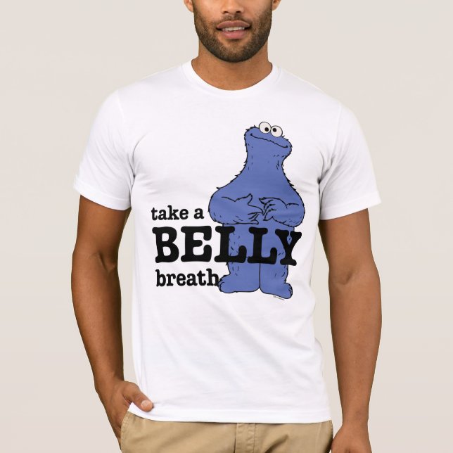 Sesame Street | Cookie Monster Take A Breath T-Shirt (Front)