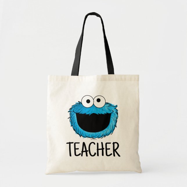 Sesame Street | Cookie Monster Teacher Tote Bag (Front)