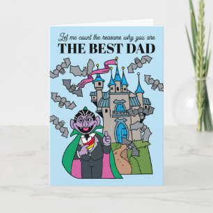 Sesame Street Count Father's Day Card Custom