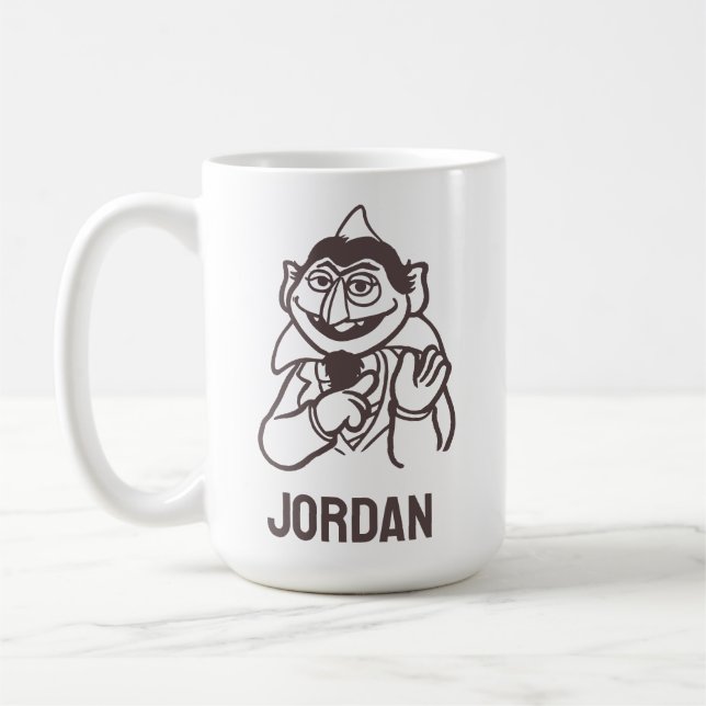 Sesame Street | Count von Count | Add Your Name Coffee Mug (Left)